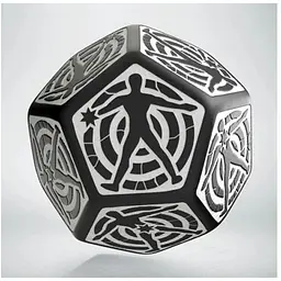 Кубик D12 Hit Location Black & white die (12HIT01)