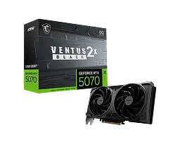 Відеокарта GeForce RTX 5070 12GB MSI Ventus 2X OC Black (RTX 5070 12G VENTUS 2X OC BLACK)
