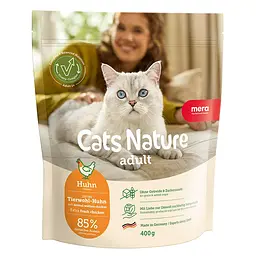 Сухий корм для дорослих котів всіх порід Mera Cats Nature Adult Chiken (Huhn) з куркою 400 г