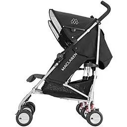 Прогулянкова коляска для двійні Maclaren Twin Triumph чорна із сірим (WM1Y120032) - мініатюра 2