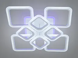 Стельовий світильник LED Diasha HA8060/4+4WH, 145W, 3200K-6500K, білий метал, сучасний стиль з пультом диммером - мініатюра 4