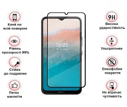 Захисне скло BeCover для Nokia C21 Plus Black (708145) - мініатюра 2