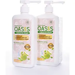 Мило рідке Nata-Oasis з ароматом яблука, з дозатором, 500 мл - мініатюра 4