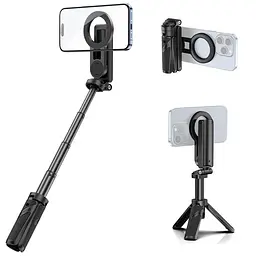 Селфі-монопод Ulanzi JJ03 3-in-1 Magnetic Phone Tripod with Remote Control Black (T090) - мініатюра 3