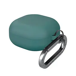 Силіконовий чохол для навушників Samsung Galaxy Buds Core, Hang Case, зелений, ультратонкий захисний кейс товщиною 2 мм, захист від подряпин, пилу та ударів, компактний, з карабіном для кріплення, ArmorStandart (ARM88042)