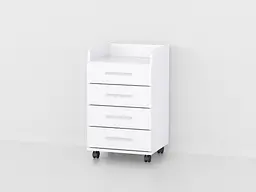 Тумбочка на коліщатках Forte Vilda 664x400x356 Білий
