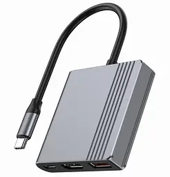 Адаптер Cablexpert A-CM-COMBO3-05, USB Type-C 3-в-1 - мініатюра 2
