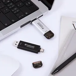 Портативний SSD Transcend 512GB USB 3.1 Gen 2 Type-A + Type-C ESD310 Чорний teh0024710 - мініатюра 8