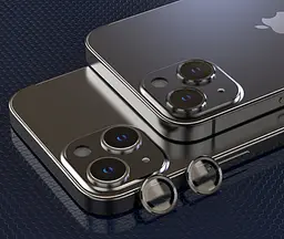Захисне скло на камеру DK для Apple iPhone 15 Plus Lens Metal Ring Eagle Eye 015735 black 2 шт. - мініатюра 6