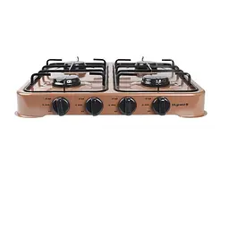 Настільна газова плита ViLgrand VGP-4042 Brown з кришкою на 4 конфорки 88099 - мініатюра 2