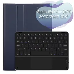 Чохол з бездротовою клавіатурою (TouchPad) BeCover для Apple iPad Air 10.9 (2020/2022) Насичено-синій (712370) - мініатюра 6