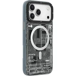 Чохол YoungKit Futuristic Circuit Board with Magnetic Ring для Apple iPhone 17 Pro Black [168261] - мініатюра 3