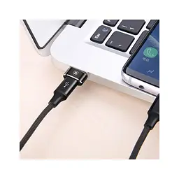 Перехідник USB 2.0 AF to USB-C black Baseus (CAAOTG-01) - мініатюра 5