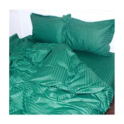 Постільна білизна MirSon SatinStripe 30-0017Green 143х210 Сімейний (2200005254110) - мініатюра 3