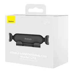 Автотримач Baseus Stable Gravitational Car Mount Lite (Air Outlet Version) (SUWX01) Чорний - мініатюра 6
