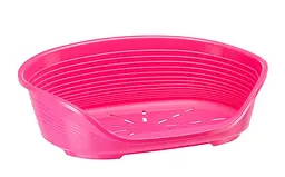 Пластиковий лежак для собак і котів Ferplast Siesta Deluxe 6 рожевий 70,5×52×23,5 см 70206916
