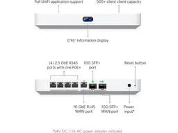 Маршрутизатор Ubiquiti UniFi Cloud Gateway Fiber (UCG-FIBER) - мініатюра 7