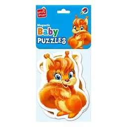 Бебі пазли магнітні "Пухнастики" Vladi Toys VT3208-18 (4820234764365)