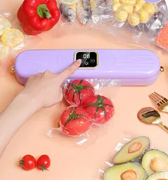 Вакуумний пакувальник 60 кПа + пакети / Вакуумний пакувальник для зберігання харчових продуктів 2 режими: одинарне запаювання, вакуумне запаювання - мініатюра 3