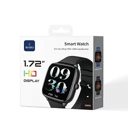Смарт-годинник WIWU Smart Watch SW06 Black (6977703656701) - мініатюра 2