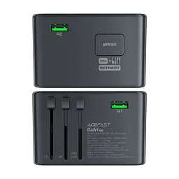 Зарядний пристрій Acefast 5xUSB 75W (3xUSB-C + 2xUSB-A) Gan Z1 Fast Charger (6974316282495) - мініатюра 5