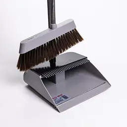 Комплект для прибирання віник з совком, сірий Yiwu HP-35015-10G - мініатюра 4