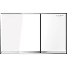 Клавіша змиву Geberit Omega60 скло біле 115.081.SI.1, Білий