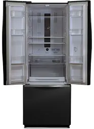 Холодильник Hitachi R-WB480 нижня морозильна камера 3 двері Ш680xВ1780xГ797 377л A+ Коричневе скло (R-WB480PUC2GBW) - мініатюра 2