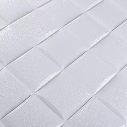 Самоклеюча 3D панель 3D Loft лоза біла 700x700x5мм (3241-5) - мініатюра 4