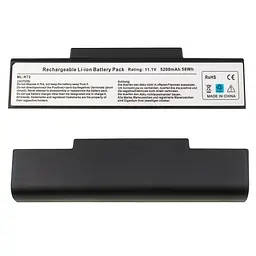 Акумулятор Asus A32-K72 (A72, K72, K73, N71, N73, X77) 10.8V 5200 mAh Black - мініатюра 3
