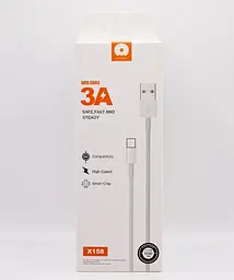 Кабель WUW X158 Micro USB 3A Білий - мініатюра 2