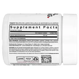 Кальцій Liposomal Calcium AKG 700 mg 60 рослинних капсул Codeage vit0005776 - мініатюра 2