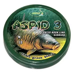 Повідцевий матеріал Katran Coated Braided Hook Links Aspid 3 10m 25lb