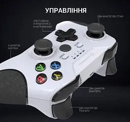 Геймпад джойстик GamePro MG-650 White 2.4G PC/PS3/Android - мініатюра 10