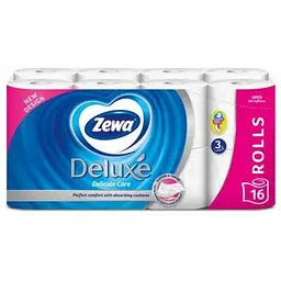 Туалетний папір ZEWA Deluxe білий, 3 шари, 16 рулонів