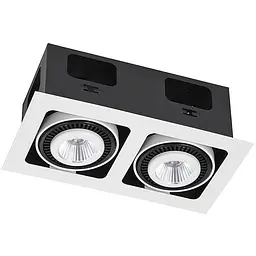 Точковий світильник Skarlat RGL7115-2 2×12W WH+BK 4000K