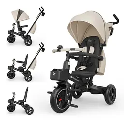 Триколісний велосипед Kinderkraft Spinstep 2 Plus Beige (KRSPST02BEGPL00)