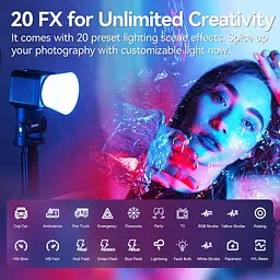 Відеосвітло Ulanzi Vijim L3 RGB COB Fill Light (UV-L052GBB1 L3 RGB) (L052GBB1) - мініатюра 8
