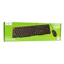 Клавіатура та миша Hoco GM16 USB кабель 1.5 м чорна (ЦУ-00035244_281) - мініатюра 6