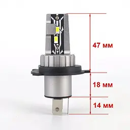 Світлодіодна лампа Cyclone Type-32 H4 H/L 6000K v2 Cyclone (НФ-00001420) - мініатюра 3