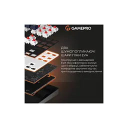 Клавіатура GamePro Genesis Metallic MK110B Outemu Red Switch USB UA Black (MK110B) - мініатюра 10
