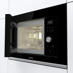 Мікрохвильова піч Gorenje вбудовувана 20л 800Вт гриль дисплей чорний - мініатюра 3