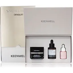 Набір для обличчя Keenwell Snow Drops Densilift ліфтинг та відновлення пружності: крем + сироватка для обличчя + сироватка для очей