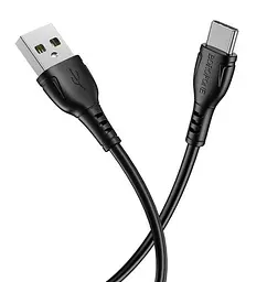 Кабель заряджання Borofone BX51 Triumph USB to Type-C 1м Чорний - мініатюра 2