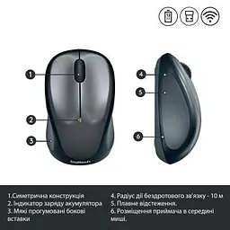 Миша Logitech M235 WL Grey (910-002201) - мініатюра 8