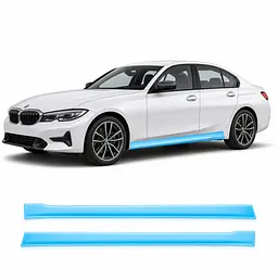 Антигравійна захисна бронеплівка за лекалами для BMW 3 Series G20 2019-2022 - нижня зона кузова та пороги