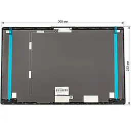 Кришка дисплея для ноутбука Lenovo (Ideapad: 5-15 series) graphite сірий - мініатюра 2