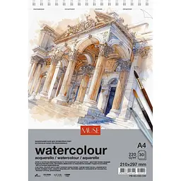 Блок Muse Aquarelle на пружині A4 30 аркушів (PB-SC-030-339)