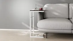 Столик Террі Ferrum-decor 650x440x330 Білий метал ДСП Венге Магія 16 мм (FRD-105314) - мініатюра 4