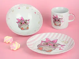 Тарілка дитяча обідня порцелянова Limited Edition Owl 18см (YF6031-1) - мініатюра 2